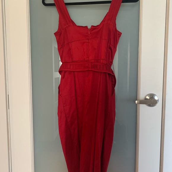 Le Chateau cocktail dress. Red. Size Small. - Picture 3 of 5